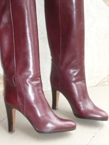 Bottes bordeaux vintage - bottes,