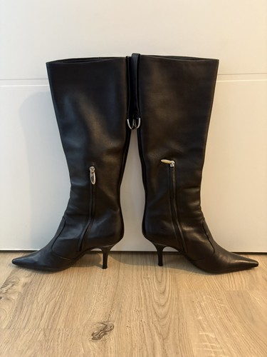 Bottes sergio rossi cuir - bottes, noir