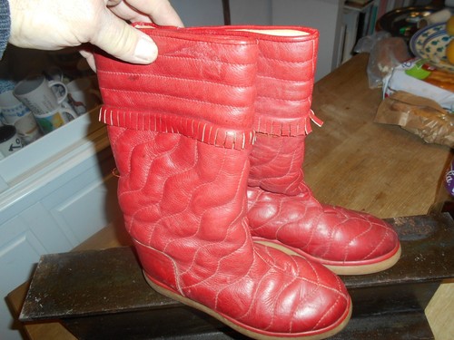 Bottes rouge minelli vintage - ,