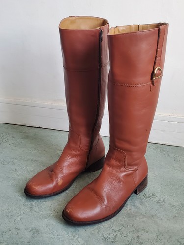 Botte haute cuir style - cuir,