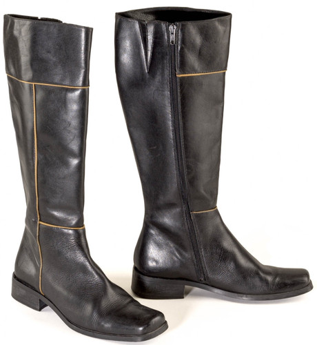 Bottes cuir genre - bottes,